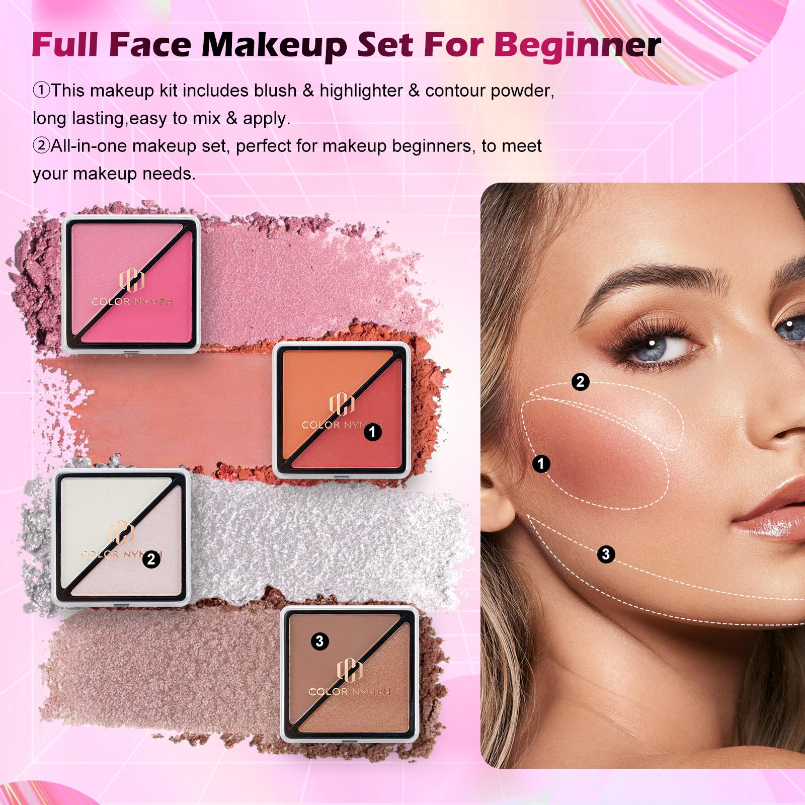Amazon.com : Color Nymph Makeup Kit for Teen Girls, All-in-One